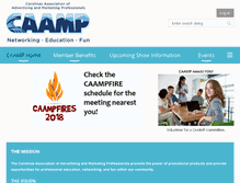 Tablet Screenshot of caampers.org